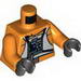 Набор LEGO Torso Rebel Pilot with Flight Suit Print / Orange Arms / Black Hands, Оранжевый