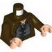 Torso LotR Coat with Evenstar Pendant, Double Button Shirt and Belt Print (Aragorn) / Dark Brown Arms / Light Flesh Hands