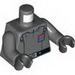 Torso SW Imperial Officer 1 with Black Belt Print / Dark Bluish Gray Arms / Black Hands