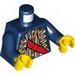 Набор LEGO Torso Pirate Governor with Red Sash Print / Dark Blue Arms / Yellow Hands, Темно-синий