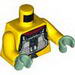 Набор LEGO Torso SW Trandoshan Armor with Printed Back Print / Yellow Arms / Sand Green Hands, Желтый