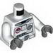 Набор LEGO Torso Spacesuit with Space Logo and Equipment Print Front and Back / White Arms / Dark Bluish Gray Hands, Белый