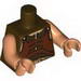 Набор LEGO Torso SW Gungan Vest with Gold Belt Front and Back Print / Flesh Arms / Flesh Hands, Темно-коричневый