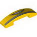 Slope, Curved 4 x 1 Double No Studs with Smiling Mouth and Bumper Print (Luigi)