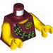 Torso Dino Tranquilizer Bandoleer, Belt and 'D' Print / Yellow Arms / Yellow Hands