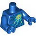 Torso Ninjago Lightning Energy Print  / Blue Arms / Blue Hands