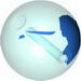 Bionicle Zamor Sphere with Blue Marbled Pattern