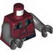 Torso Sith Trooper Armour with Black and Silver Print / Dark Bluish Gray Arms / Black Hands