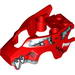 Fly Wheel Fairing Wolf Shape with Fangs and Silver and White Print (70113)