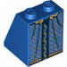 Slope 65В° 2 x 2 x 2 with Bottom Tube with Gold and Dark Blue Robe Print