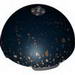 Hemisphere 11 x 11 - 4 Studs on Top with Asteroid Field Print [75008]