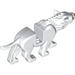 Набор LEGO Warg Body with Dark Red Nose Print, Белый