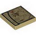 Tile 2 x 2 with Map of Lonely Mountain Print