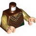 Torso Elven Armour with Gold Collar Print / Pearl Gold Arms / Light Flesh Hands
