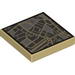 Tile 2 x 2 with Street Level Map and Red 'X' Print