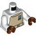 Набор LEGO Torso SW Mon Calamari Spacesuit Print / White Arms / Reddish Brown Hands (Admiral Ackbar), Белый