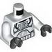 Torso SW Armor Clone Pilot (Clone Wars) with Blue Controls on Front Panel Print / White Arms / Black Hands