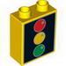 Набор LEGO Brick 1 x 2 x 2 with Traffic Light Print, Желтый