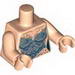 Torso PotC Mermaid Sand Blue Scales Print / Light Flesh Arms / Light Flesh Hands