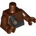 Torso Bare Chest with Dark Tan and Dark Bluish Gray Belts Print / Reddish Brown Arms / Reddish Brown Hands