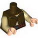 Набор LEGO Torso SW Ki-Adi-Mundi Print / Tan Arms / Light Flesh Hands, Темно-коричневый