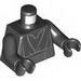Torso SW Layered Shirt, Waist Sash with Pocket Print / Black Arms / Black Hands