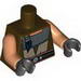 Набор LEGO Torso SW Quinlan Vos Print / Flesh Arms / Black Hands, Темно-коричневый