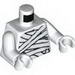Torso Glow in Dark Mummy Wrapping Print / White Arms / White Hands