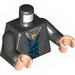 Torso Jacket with Lapels, Dark Blue Vest and Dark Tan Ascot Print / Black Arms / Light Flesh Hands