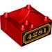 Duplo Train Cab / Tender Base with Bottom Tubes and 4281 Locomotive Print on Both Sides