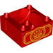 Duplo Train Cab / Tender Base with Bottom Tubes and Train in Oval Print on Both Sides