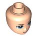 Minifig Head Modified Friends with Light Blue Eyes and Open Mouth Print 