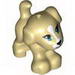 Friends Dog Small Standing with Blue Eyes, Black Nose and Mouth, and White Patch between Eyes Print
