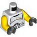 Torso SW Armor Clone Trooper Commander Black Belt and Four Yellow Stars Print / Yellow Arms / Black Hands