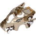 Fly Wheel Fairing Wolf Shape with White Patches and Brown Stitch Markings Print (70111)