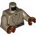 Torso SW Jedi Robe, Belt and Tan Undershirt Print (SW Stass Allie) / Dark Tan Arms / Reddish Brown Hands