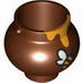 Minifig Pot Small with Handle Holders and Dripping Honey and Bee Print