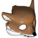 Набор LEGO Minifig Mask - Chima Fox with Black Face Details and White Ears Print, Medium Dark Flesh