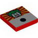 Tile 2 x 2 with Joker Face and Black Dot Print