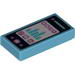 Tile 1 x 2 with Smartphone with Phone, Mail, Speech Bubble, Star, Flower, Note, Play Button and Sound Level Print