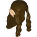 Minifig Hair Long Wavy with Braid and Light Flesh Elf Ears Print