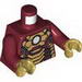Torso Armor with White Circle and Gold Plates (Mark 42) Print / Dark Red Arms / Pearl Gold Hands