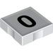 Набор LEGO Duplo Tile 2 x 2 with '0' Print, Белый
