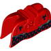 Horse Barding, Smooth Edge with Black Dragon Heads and Silver Trim Print