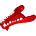Набор LEGO Dragon Head Jaw with Round Hole on Front and White Teeth Print, Красный