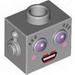 Minifig Head Robot Female Print