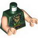 Torso Vest with Checkered Bandana and Ammunition Belt Print / Light Flesh Arms / Light Flesh Hands