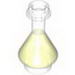 Bottle, Erlenmeyer Flask with Trans-Neon Green Fluid Pattern