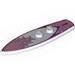 Minifig Surfboard Standard with Pink Flames Print