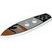 Minifig Surfboard Standard with Palm Tree and Flower Print